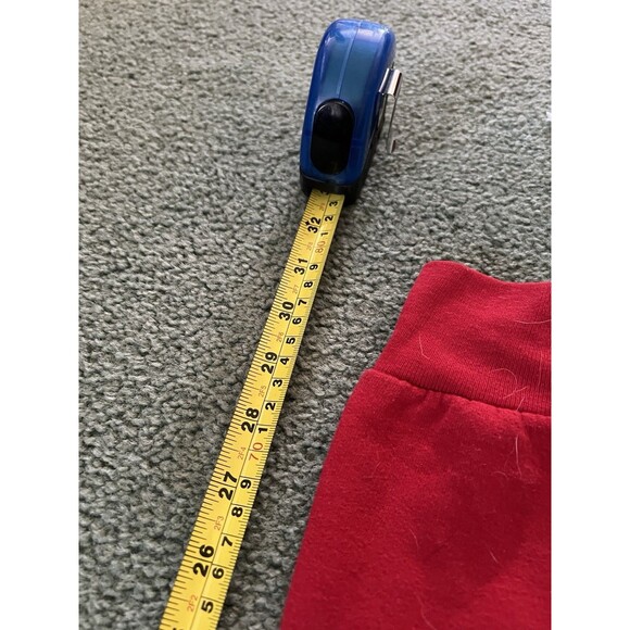 Jerzees Red Hoodie with White and Blue Design - Picture 14 of 14